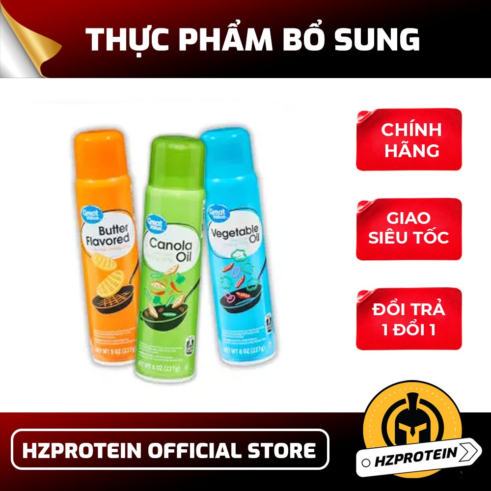 DẦU XỊT ĂN KIÊNG GREAT VALUE (227 GRAM)