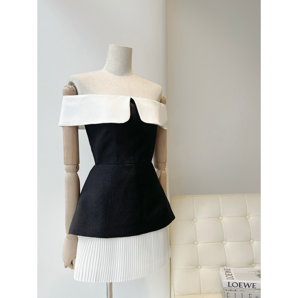 Áo peplum trễ vai - TK2422, Mix match cùng áo xinh, Style Chanh Sả cho các quý cô nhà mình