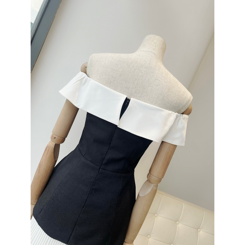 Áo peplum trễ vai - TK2422, Mix match cùng áo xinh, Style Chanh Sả cho các quý cô nhà mình