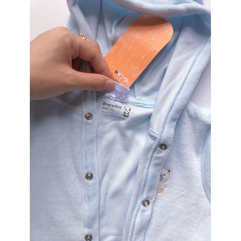 Áo khoác nỉ  mũ tai gấu dư xịn cho bé