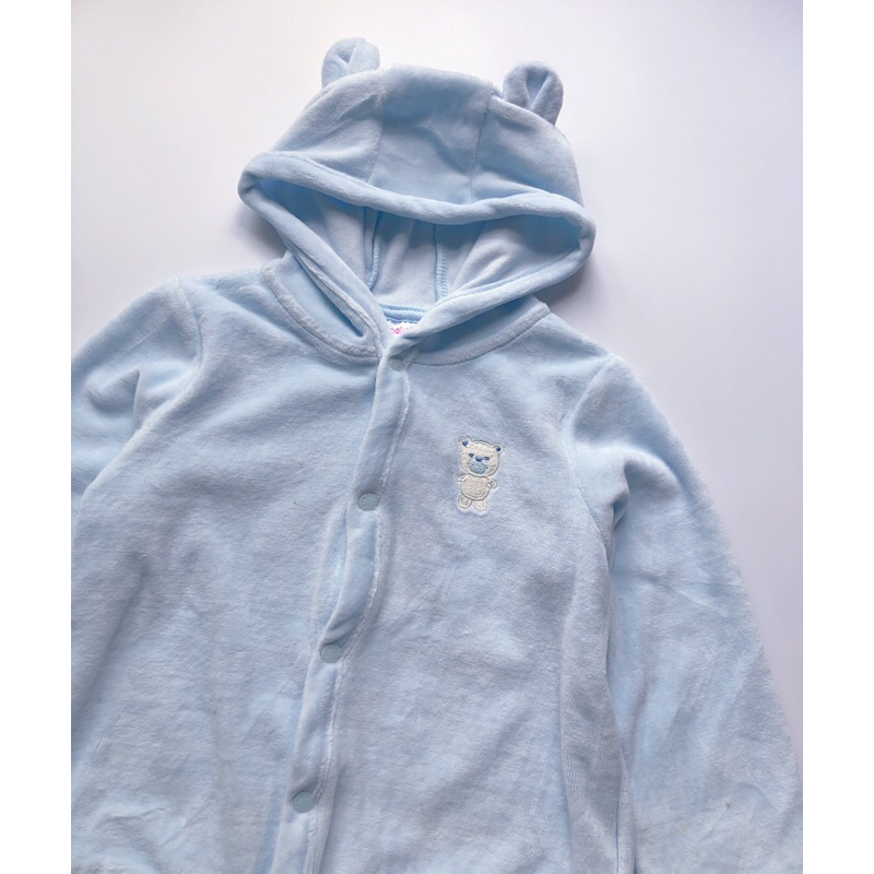 Áo khoác nỉ  mũ tai gấu dư xịn cho bé