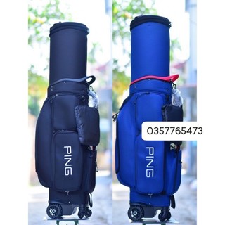Túi đựng gậy bánh xe thương hiệu PING - Chất liệu vải cao cấp