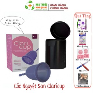 Cốc Nguyệt San Claricup Kháng Khuẩn Nhập Khẩu Pháp- Mềm mịn, Đàn Hồi Tốt Sản Phẩm Chính Hãng