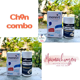 Combo Tinh chất hàu 60v và Menevit 90v