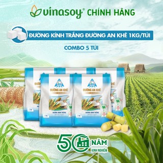 Combo 5 túi Đường kính trắng Đường An Khê 1kg/túi