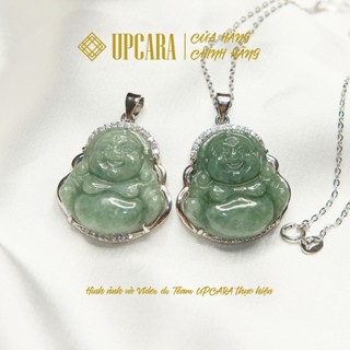 Mặt di lặc camthach chuẩn A bọc bacS925 UPCARA