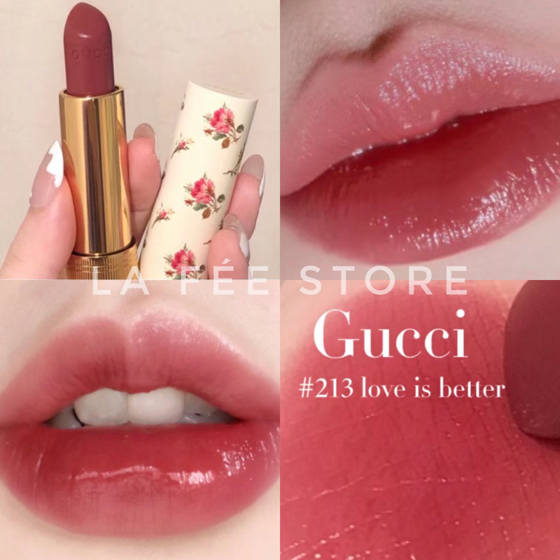 Son Gucci 213 Rouge à Lèvres Voile Lipstick