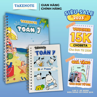 Sổ Tay Takenote Toán 7 Cả 3 Chương Trình Mới Kết Nối Tri Thức, Cánh Diều, Chân Trời Sáng Tạo