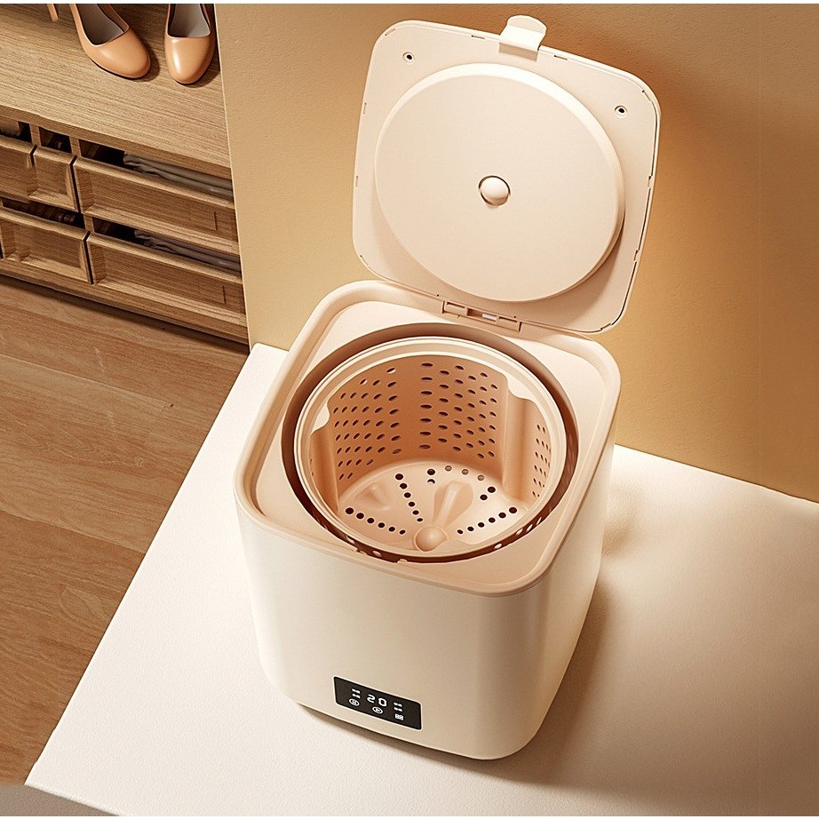 Máy giặt mini hút xả nước hoàn toàn tự động CVRAW 12 lít giặt đồ trắng đồ lót đồ mỏng đồ cho bé