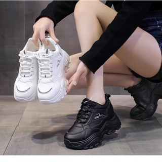 Giày thể thao độn đế nữ cao 7p tăng chiều cao da cao cấp ôm chân hack dáng trẻ trung năng động, Lisa M70