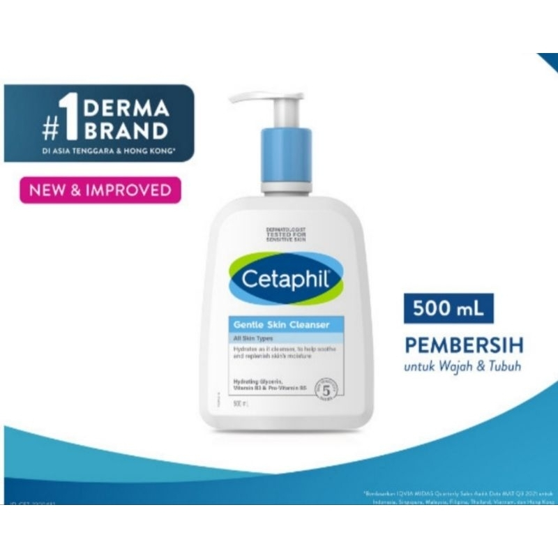 Sữa Rửa Mặt Cetaphil, Làm Sạch Sâu Giảm Mụn Dịu Lành Cho Da Dầu Da Nhạy Cảm 500ml