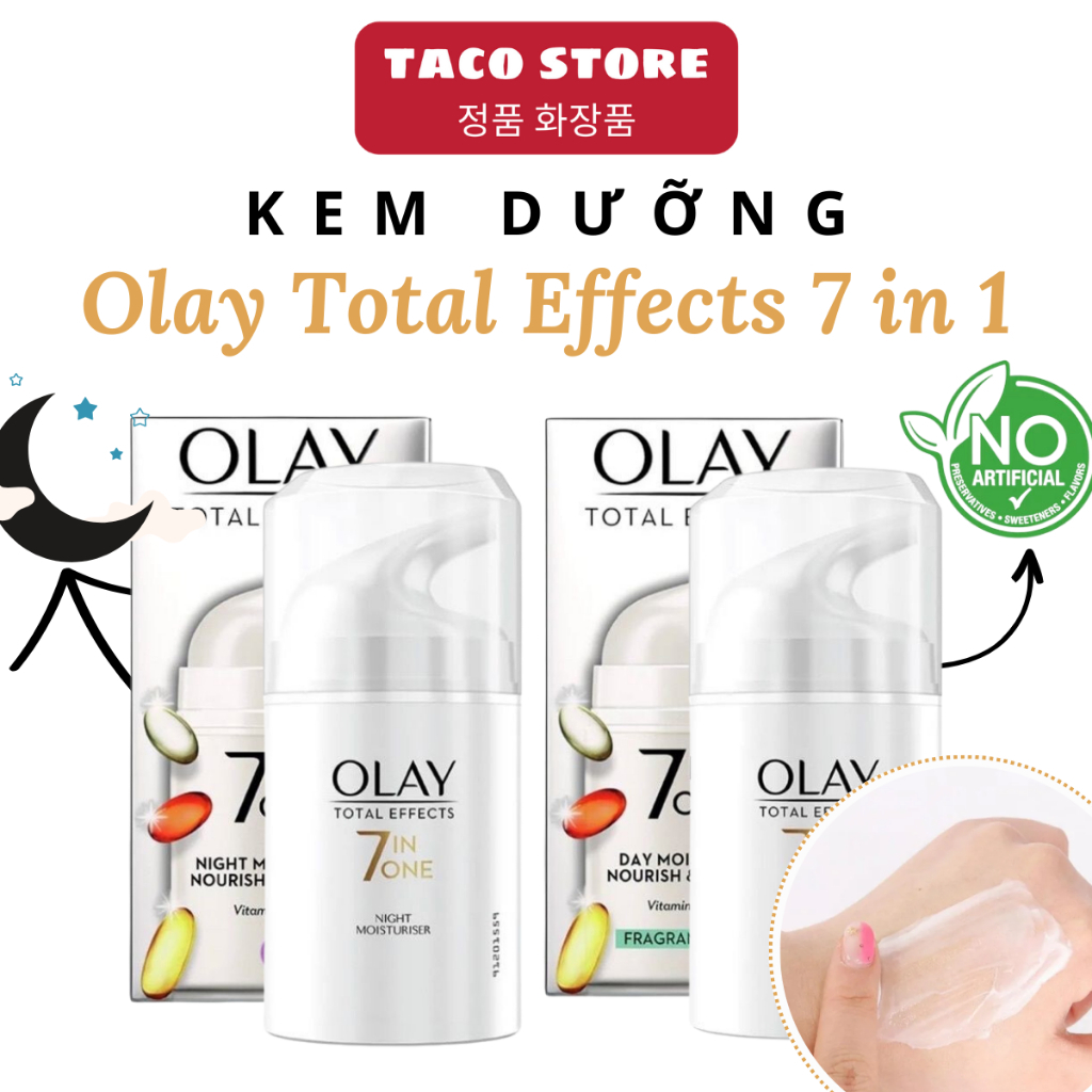 Kem Dưỡng Olay Total Effects 7 In 1 Ngày Và Đêm 50ml chống lão hóa, sáng da chống lão hóa