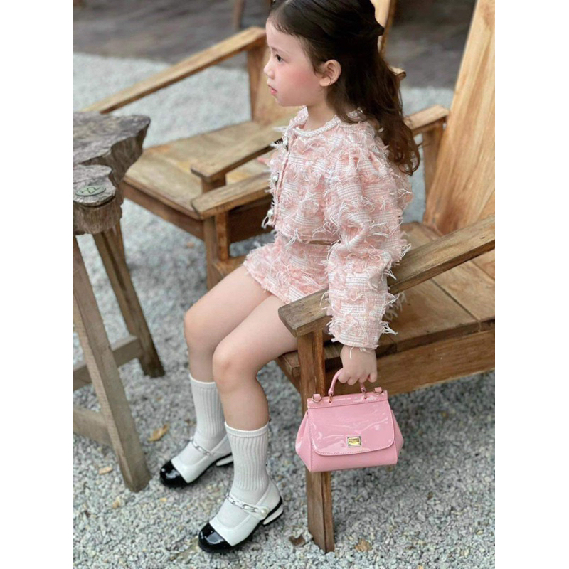 Set váy dạ kèm áo khoác siêu xinh cho bé gái
