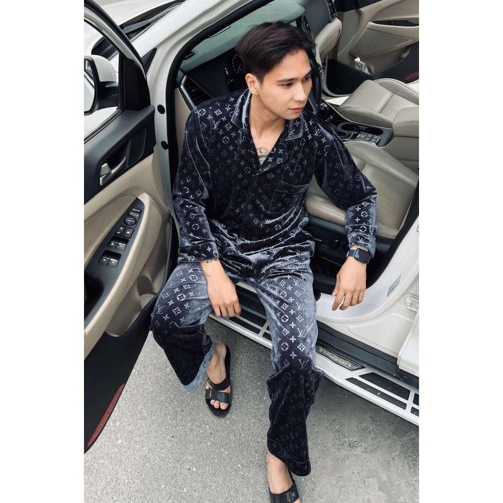 Đồ bộ mặc nhà Pyjama vải nhung ấm áp mềm mại LV18 - Beemanor