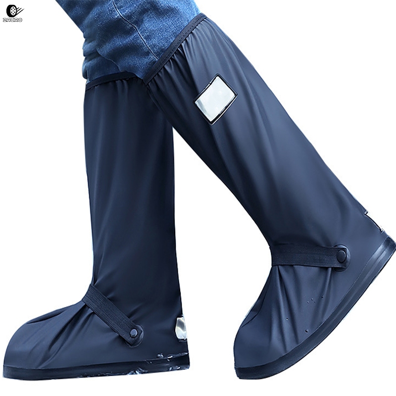 ZACRO ủng đi mưa chống nước Ủng Đi Mưa-Bọc Giày Đi Mưa Cổ Cao Với Chất Liệu Nhựa PVC 2 Lớp