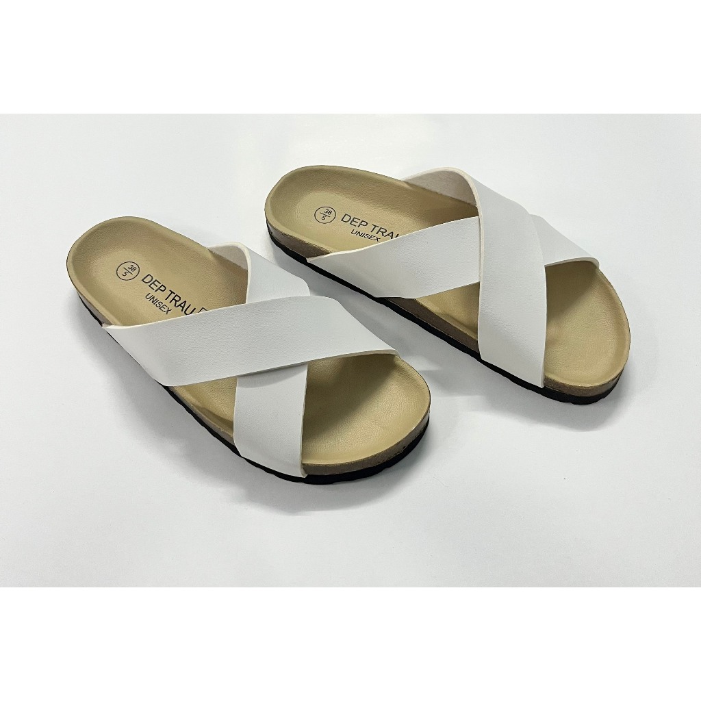 DÉP QUAI CHÉO DT0001 ĐẾ TRẤU NAM NỮ UNISEX - THÂN THIỆN MÔI TRƯỜNG