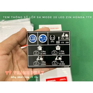 Tem thông số sh mode 20 đèn led