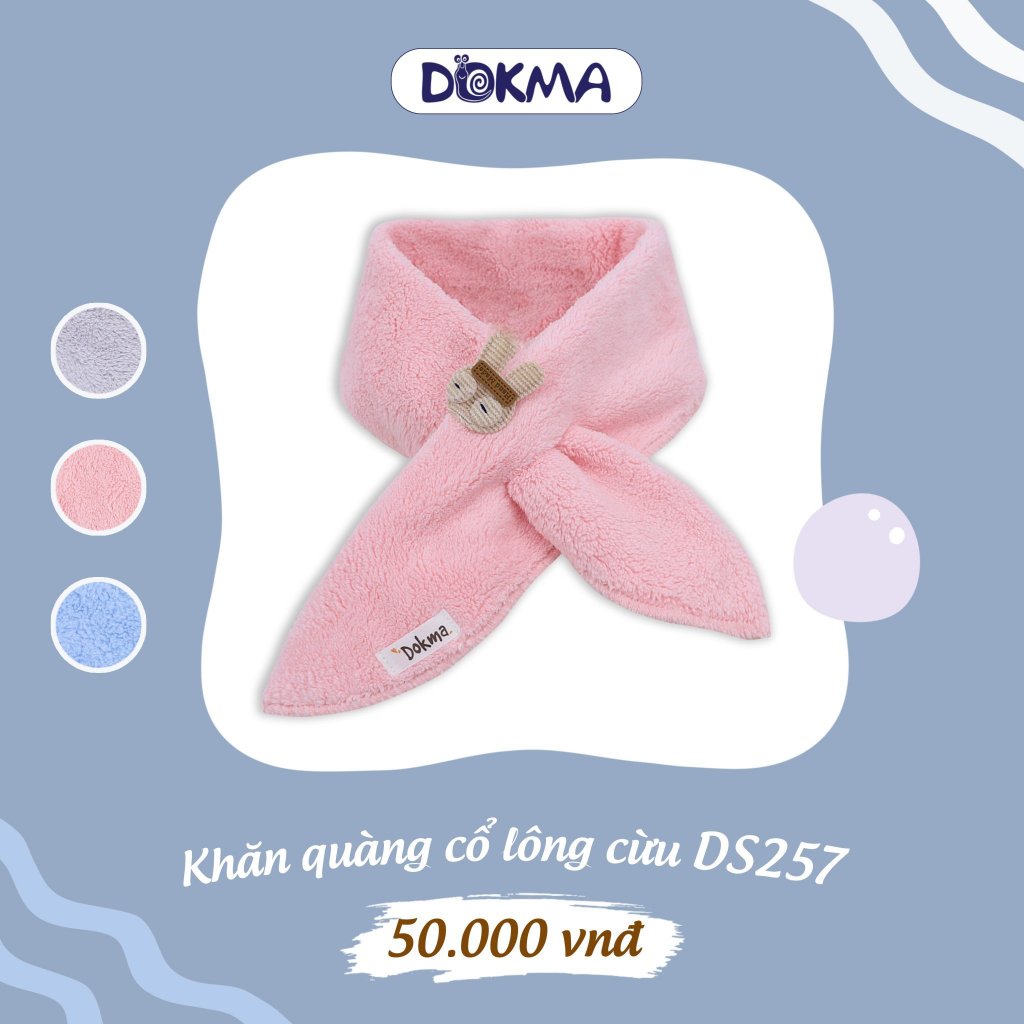 Khăn quàng cổ lông cừu Dokma siêu mềm cho bé DS438 DA257