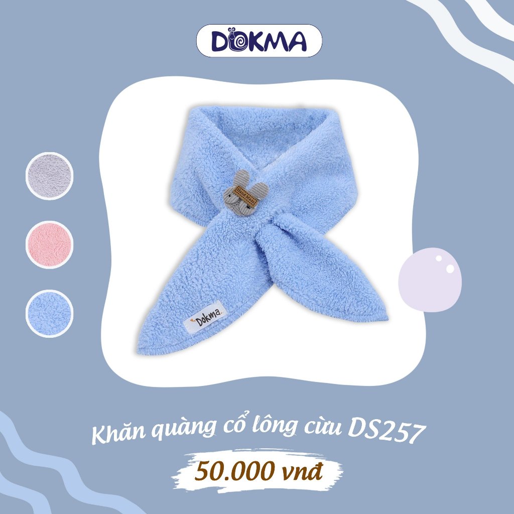 Khăn quàng cổ lông cừu Dokma siêu mềm cho bé DS438 DA257