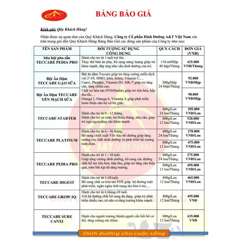 Mua 2 tặng 1 Sữa Teccare Pedia pro 800g