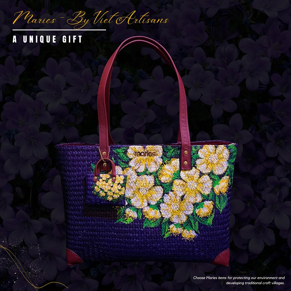 Túi cỏ bàng Maries dáng tote Celinee