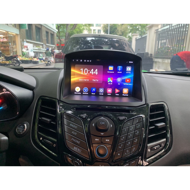 Mặt dưỡng ford fiesta đời 09-15 dùng cho màn android, dvd android  9 inch kèm dây canbus