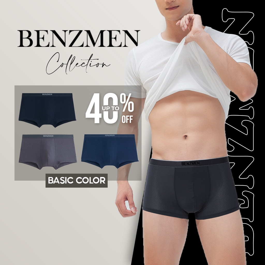 Combo 5 Quần lót boxer nam Benzmen chất liệu polyamide mềm mại, thông thoáng - BX06