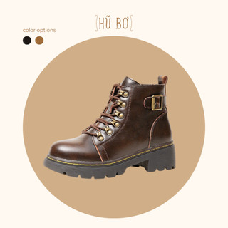 Copper boots - Copper boots bản đế cao 5cm phong cách vintage retro