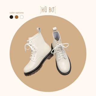 Combat Boots 3.5cm - Boots da bò nữ (genuine leather)