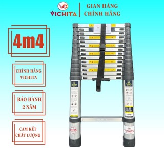 Thang nhôm rút 4.4m vichita - thang rút dễ dàng tiện lợi - bh 2 năm
