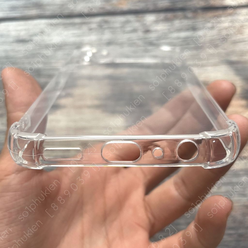 Ốp lưng Samsung A05 / A05S loại chống sốc và loại dẻo trong viền gồ bảo vệ từng lỗ cam, bảo vệ cụm cam bền đẹp