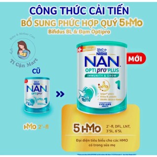 Sữa bột nestlé nan optipro plus ́800g với 5hmo giúp tiêu hóa tốt + tăng cường đề kháng
