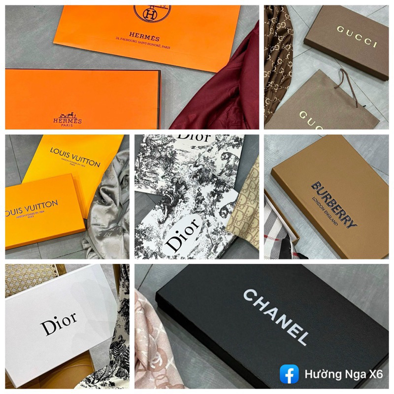 Các mẫu hộp hãng cho khăn, hàng qc