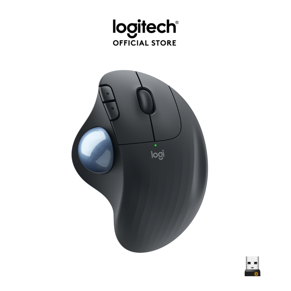Chuột không dây Công Thái Học Logitech Ergo M575 -  Bluetooth, USB USB 2.4Ghz, Trackball ngón cái