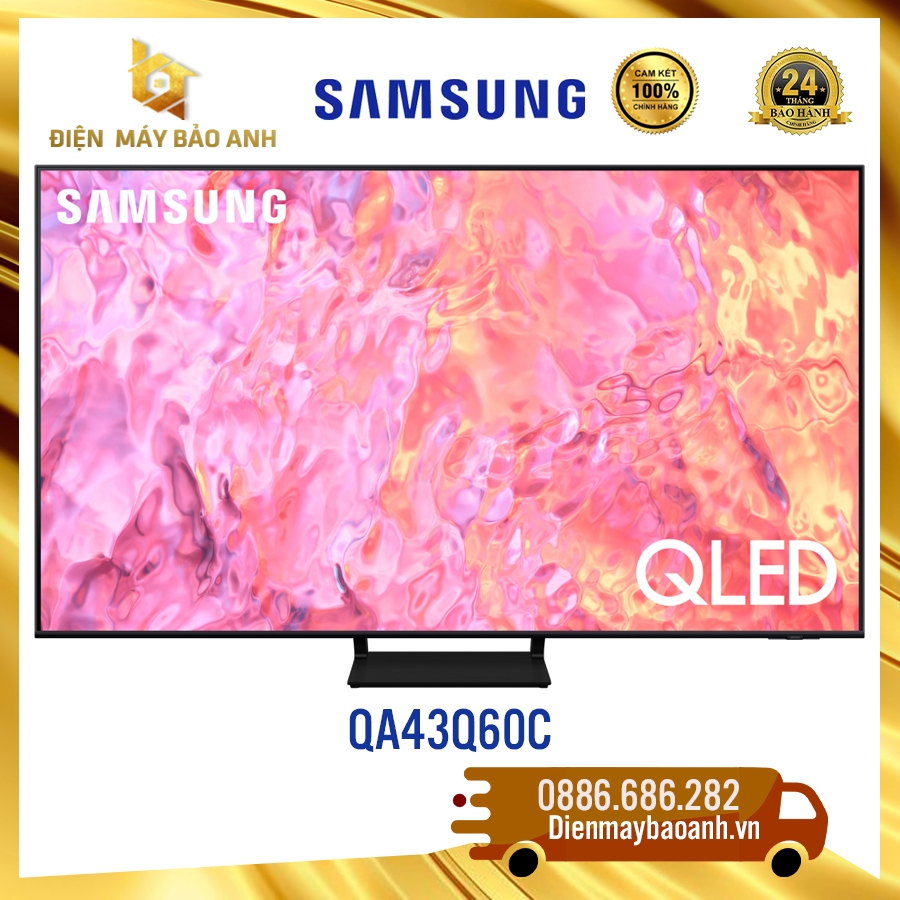 [Miễn phí giao lắp HN] Tivi Samsung 43 inch QA43Q60C QLED 4K 2023, Bảo hành chính hãng 24 tháng