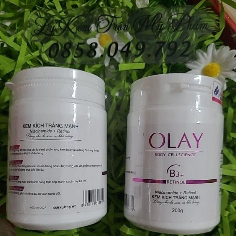 siêu kích trắng mạnh olay b3 retinol hũ 250g