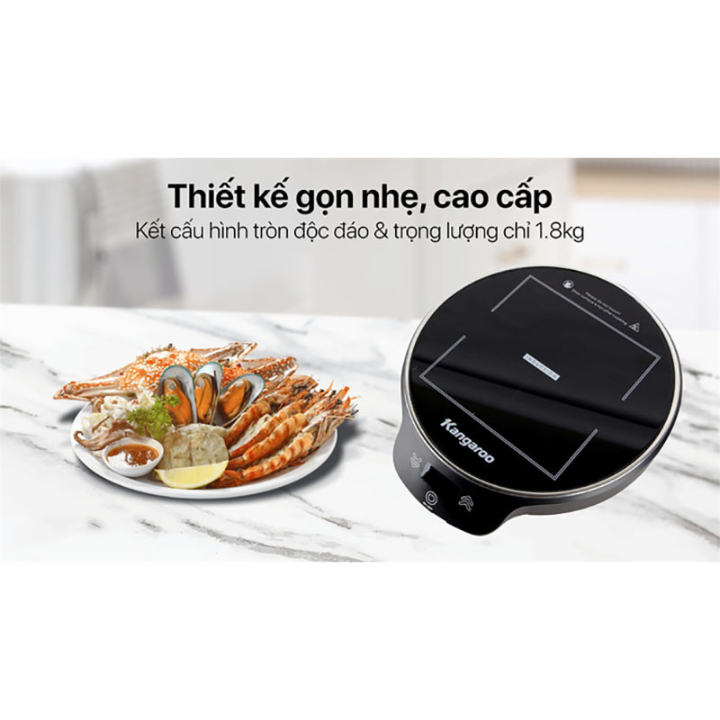 Bếp Điện Từ Đơn Cảm Ứng Kangaroo KG20IH8-KG20IH10-Công Suất 2000W - Bếp Điện Đa Năng Kangaroo