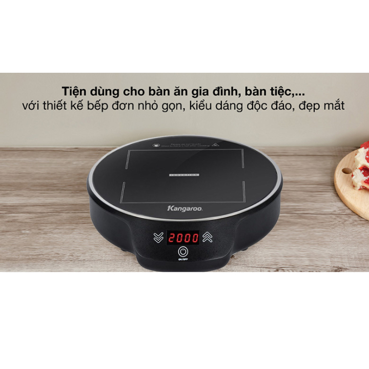 Bếp Điện Từ Đơn Cảm Ứng Kangaroo KG20IH8-KG20IH10-Công Suất 2000W - Bếp Điện Đa Năng Kangaroo