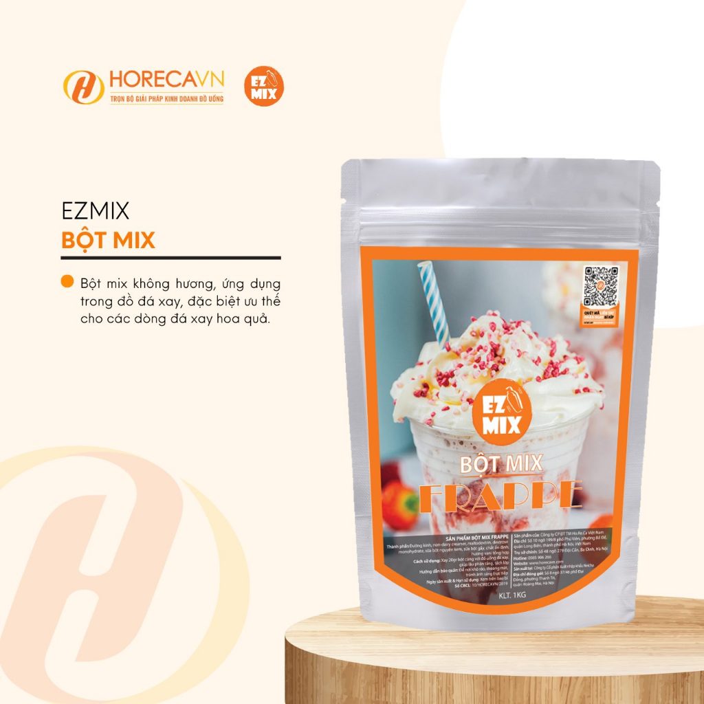 Bột Mix Smoothie Không Hương Ezmix 1kg- Nguyên Liệu Cần Có Cho Mọi Ly Đá Xay HÀNG CÔNG TY