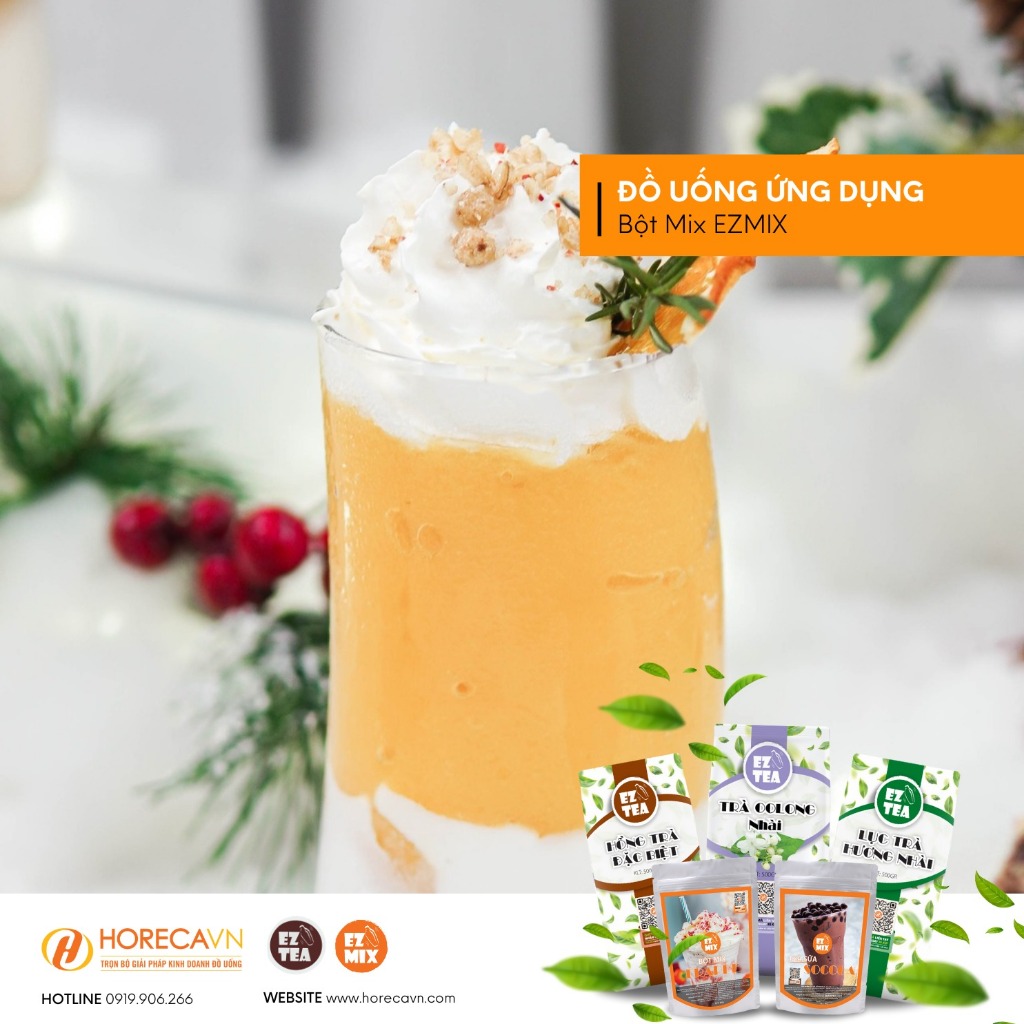 Bột Mix Smoothie Không Hương Ezmix 1kg- Nguyên Liệu Cần Có Cho Mọi Ly Đá Xay HÀNG CÔNG TY