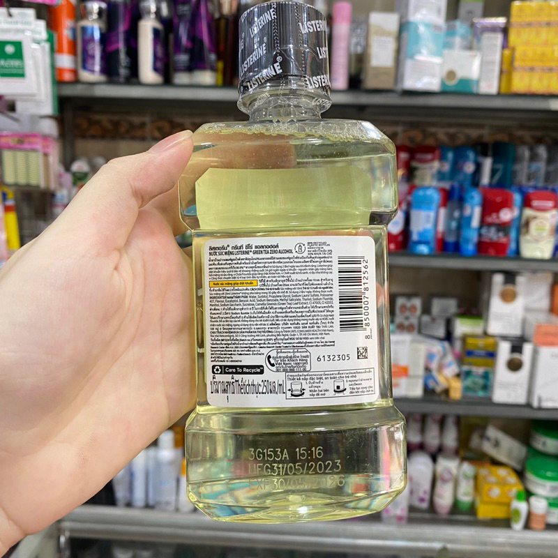 Nước súc miệng ngừa sâu răng Listerine trà xanh 250ml