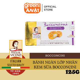 Bánh phồng giòn nhân kem sữa và sô cô la trắng Vicenzi Ý Millefoglie Ditalia Bocconcini gói 125g