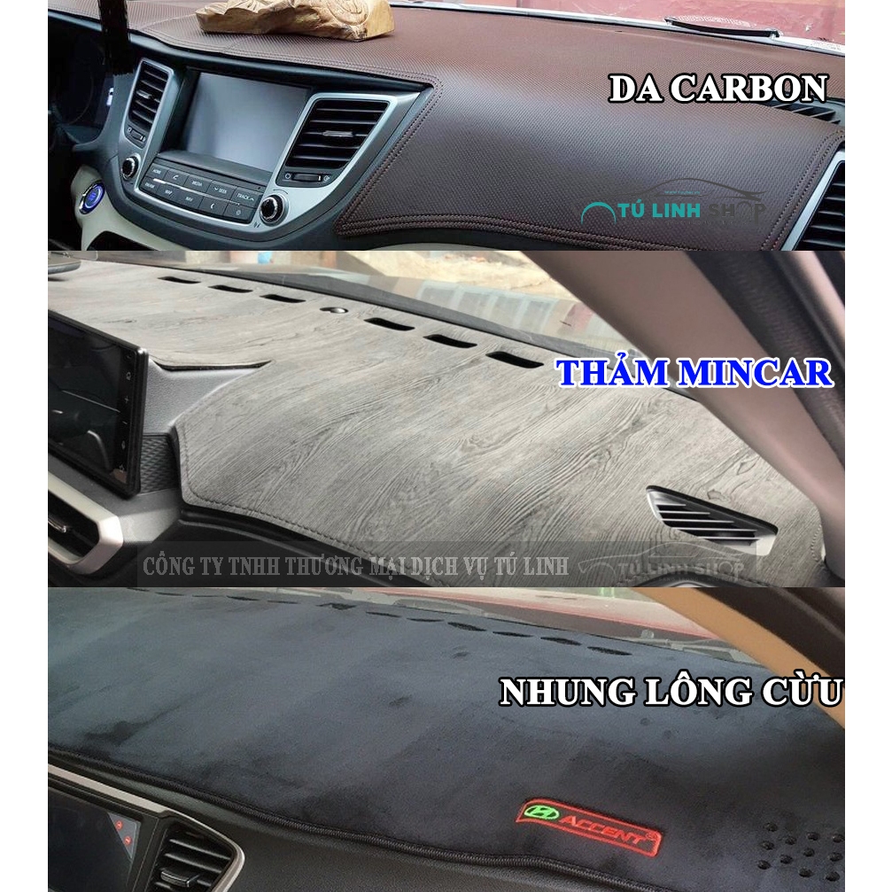 Thảm taplo SUZUKI XL7, Ertiga, Celerio, Swift, Ciaz, Vitara chính hãng MINCAR hoặc bằng Nhung, Da vân cacbon