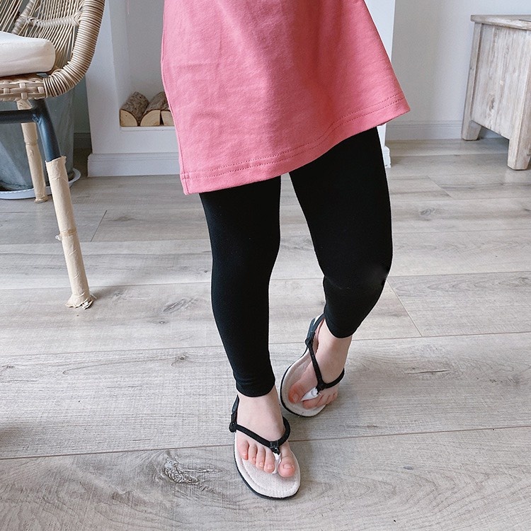Quần leggings dài cho bé gái vải cotton spandex mềm mịn cực thoải mái và sang chảnh LYBABY QCD15