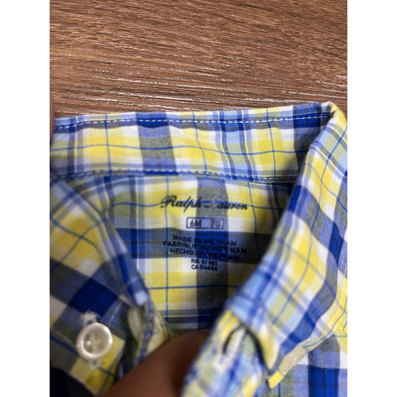 Áo sơ mi by Ralpha Lauren cho bé trai xuất xịn size bé 3 month, 6 month, 9 month