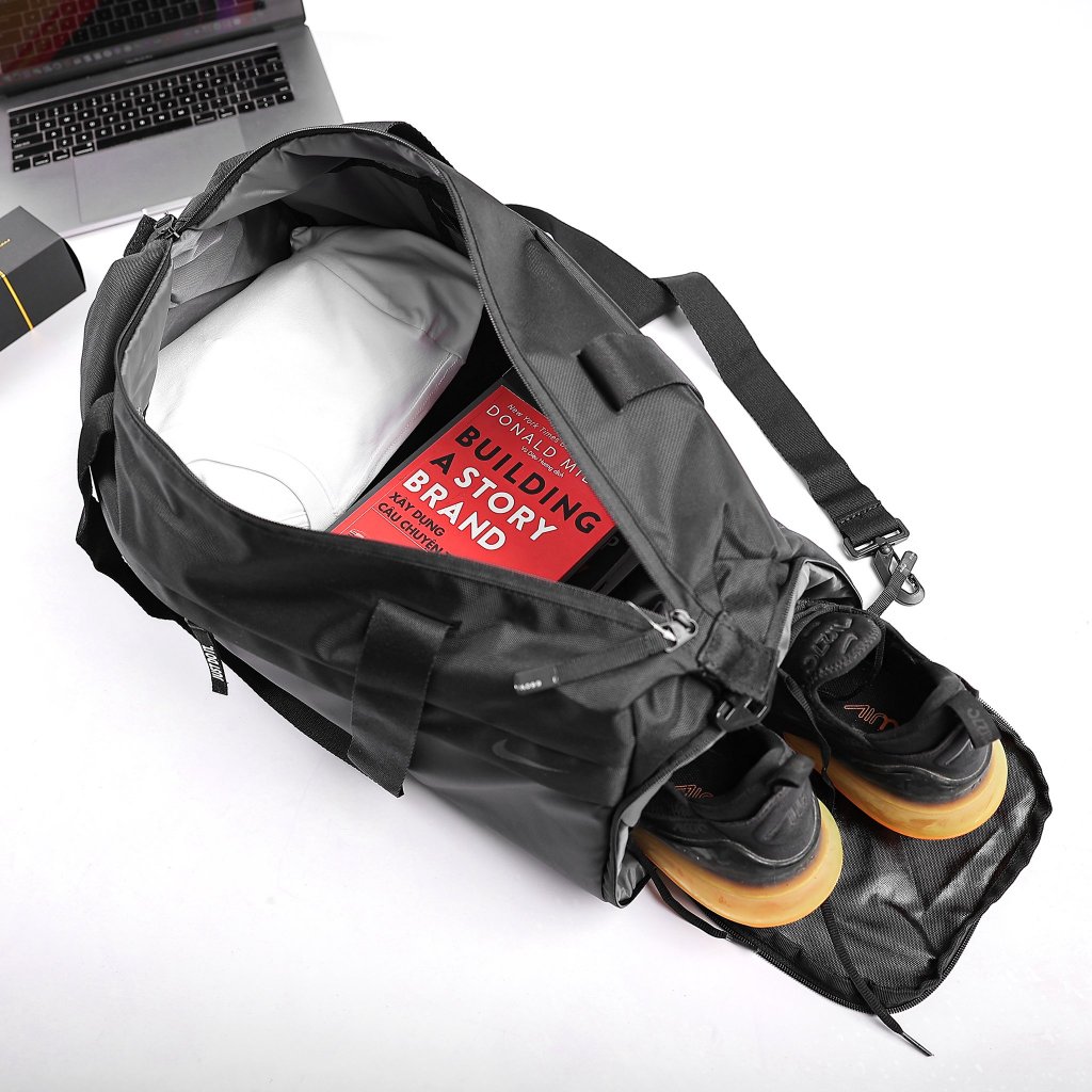 Túi Xách Du Lịch Túi Trống Thể Thao Ni.ke Radiate Sports Gym Fitness Training Duffle Bag Chất Trượt Nước BH Trọn Đời