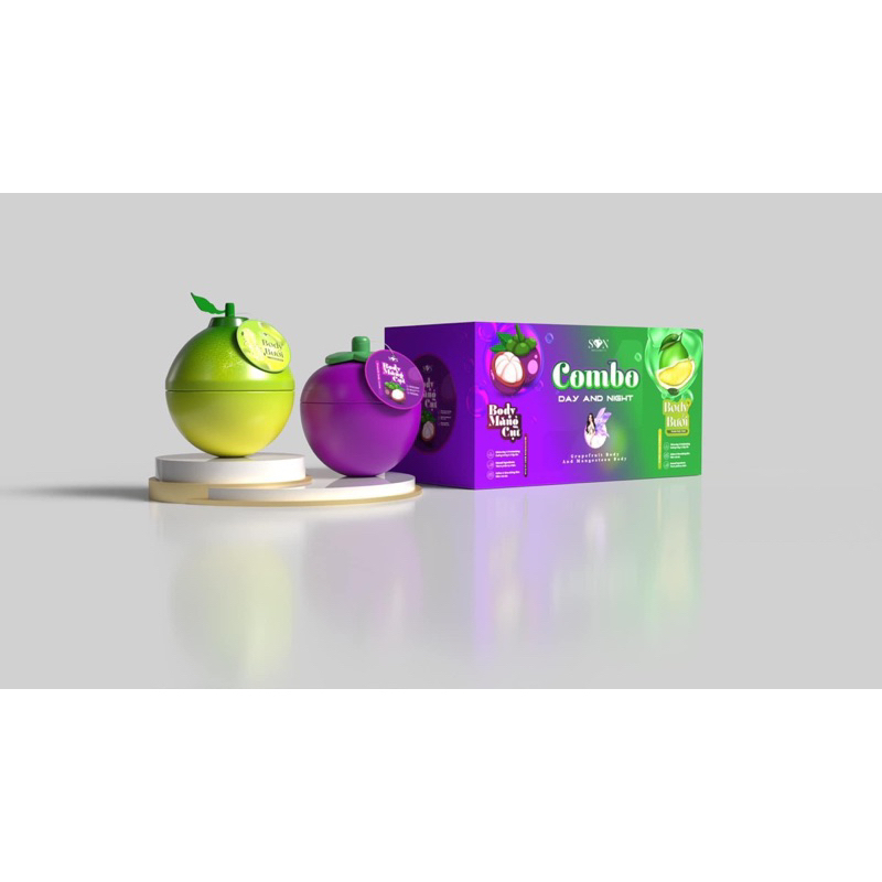 Kem Body Son Group Combo Ngày Đêm kèm Quà, body bưởi + măng cụt