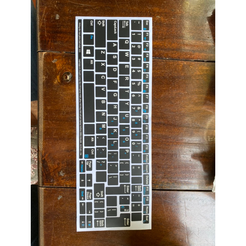Miếng dán bàn phím tiếng anh vừa khít phím cho các hãng dell hp thinkpad