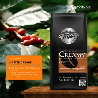 Cà Phê Hạt Pha Máy Master CREAMY - 70% Arabica Cầu Đất, 30% Robusta Bảo Lộc