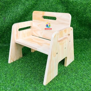 Ghế gỗ montessori cho bé ngồi ăn,học tựa lưng thoải mái, ghế gỗ mầm non tự lập cho trẻ từ 0 đến 4 tuổi